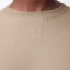 Abito a trapezio in misto cotone Beige
