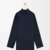 Abito chemisier in cotone blu navy