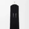 Abito flamenco in seta Nero