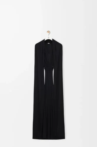 Abito flamenco in seta Nero