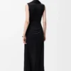 Abito flamenco in seta Nero