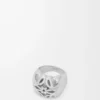 Anello con sigillo Anagram Bombé in argento sterling Argento Anello con sigillo Anagram Bombé in argento sterling Argento