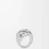 Anello con sigillo Anagram Bombé in argento sterling Argento Anello con sigillo Anagram Bombé in argento sterling Argento