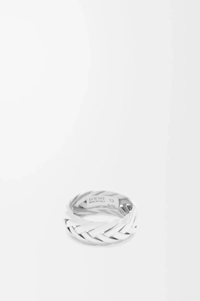 Anello intrecciato in argento sterling Argento Anello intrecciato in argento sterling Argento