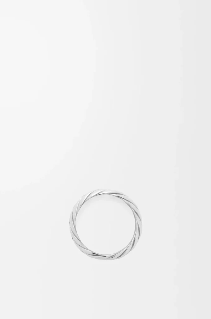 Anello intrecciato in argento sterling Argento Anello intrecciato in argento sterling Argento