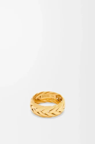 Anello intrecciato in argento sterling Oro