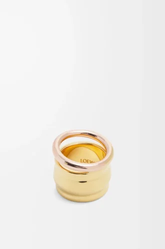 Anello Nappa Knot in argento sterling Oro/Oro rosa