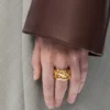 Anello Nest in argento sterling Oro Anello Nest in argento sterling Oro