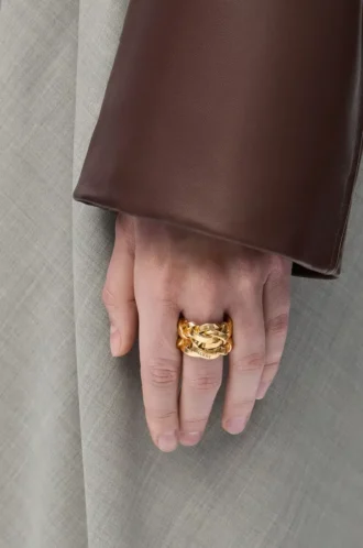 Anello Nest in argento sterling Oro
