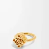 Anello singolo Anagram in argento sterling Oro Anello singolo Anagram in argento sterling Oro