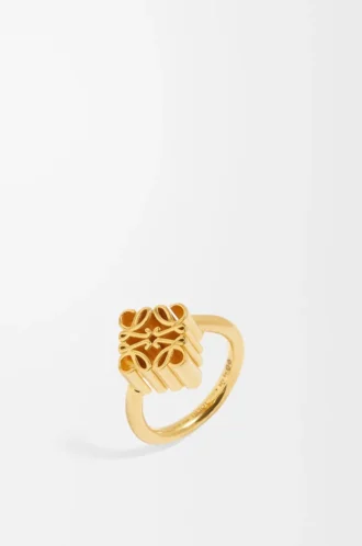 Anello singolo Anagram in argento sterling Oro