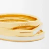 Anello sovrapposto in argento sterling e smalto Oro/Avorio Anello sovrapposto in argento sterling e smalto Oro/Avorio