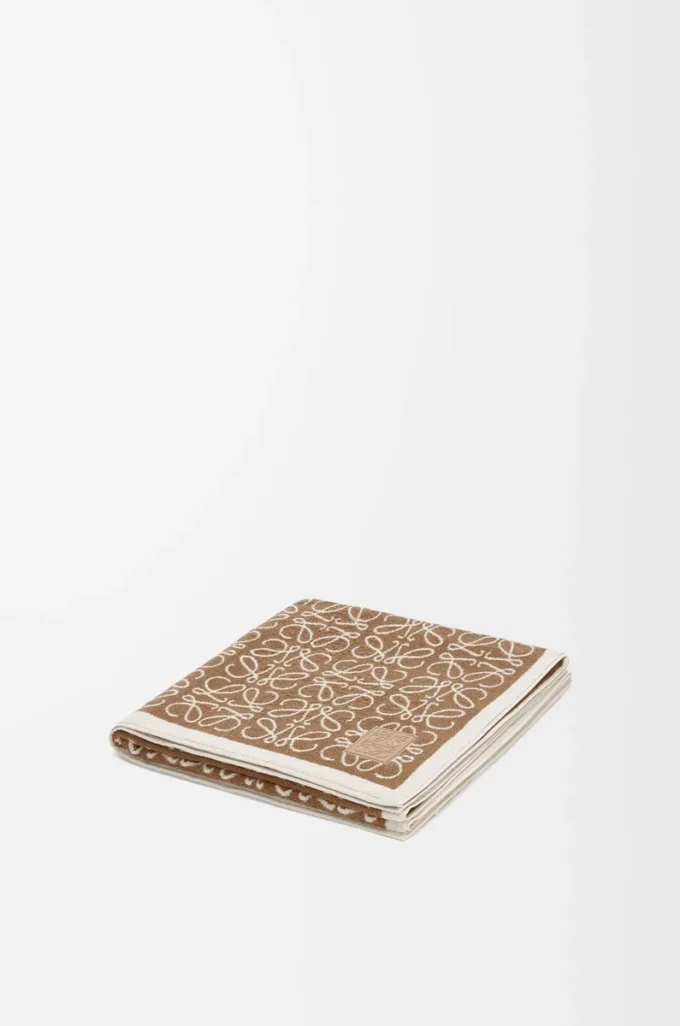 Asciugamano Anagram in cotone Beige Asciugamano Anagram in cotone Beige