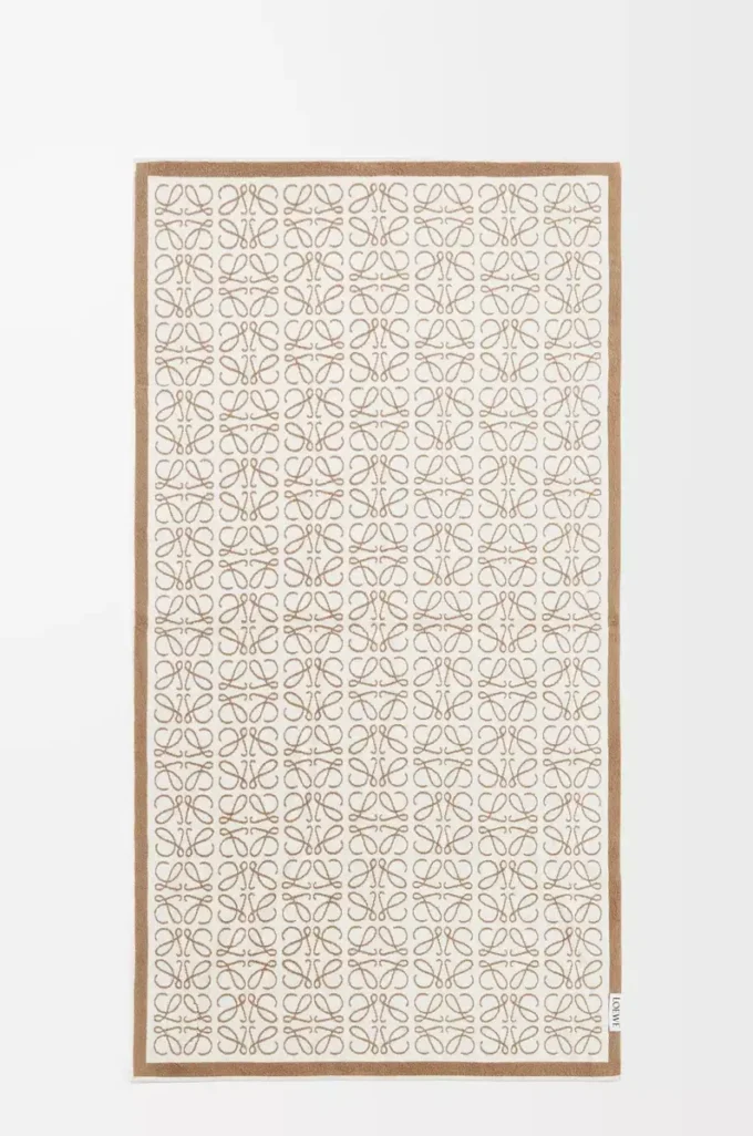 Asciugamano Anagram in cotone Beige Asciugamano Anagram in cotone Beige