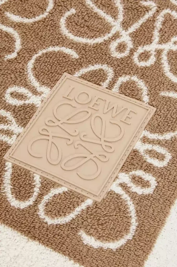 Asciugamano Anagram in cotone Beige Asciugamano Anagram in cotone Beige