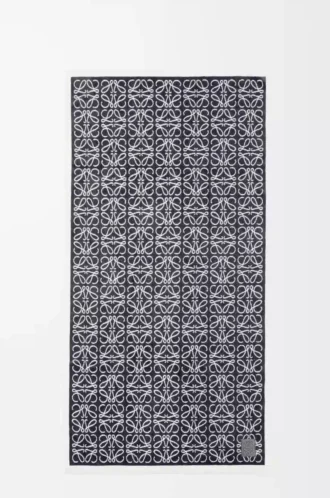 Asciugamano Anagram in cotone Blu navy