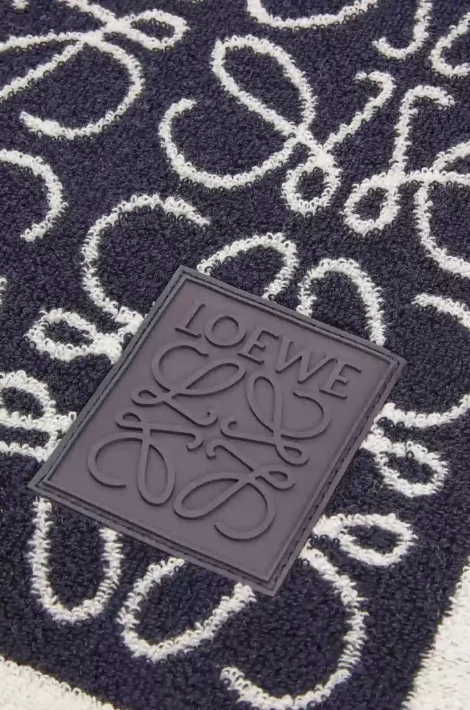 Asciugamano Anagram in cotone Blu navy Asciugamano Anagram in cotone Blu navy
