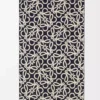 Asciugamano in cotone Blu navy/Beige