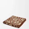 Asciugamano in cotone marrone/beige Asciugamano in cotone marrone/beige