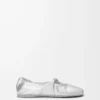 Ballerina Pebble Soft in nappa laminata argento Ballerina Pebble Soft in nappa laminata argento
