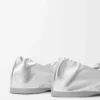 Ballerina Pebble Soft in nappa laminata argento Ballerina Pebble Soft in nappa laminata argento