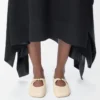 Ballerina Pebble Soft in pelle di agnello nappa color Dough Ballerina Pebble Soft in pelle di agnello nappa color Dough