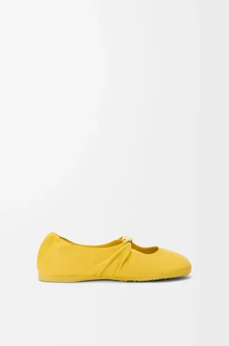 Ballerina Pebble Soft in pelle di agnello nappa Dandelion