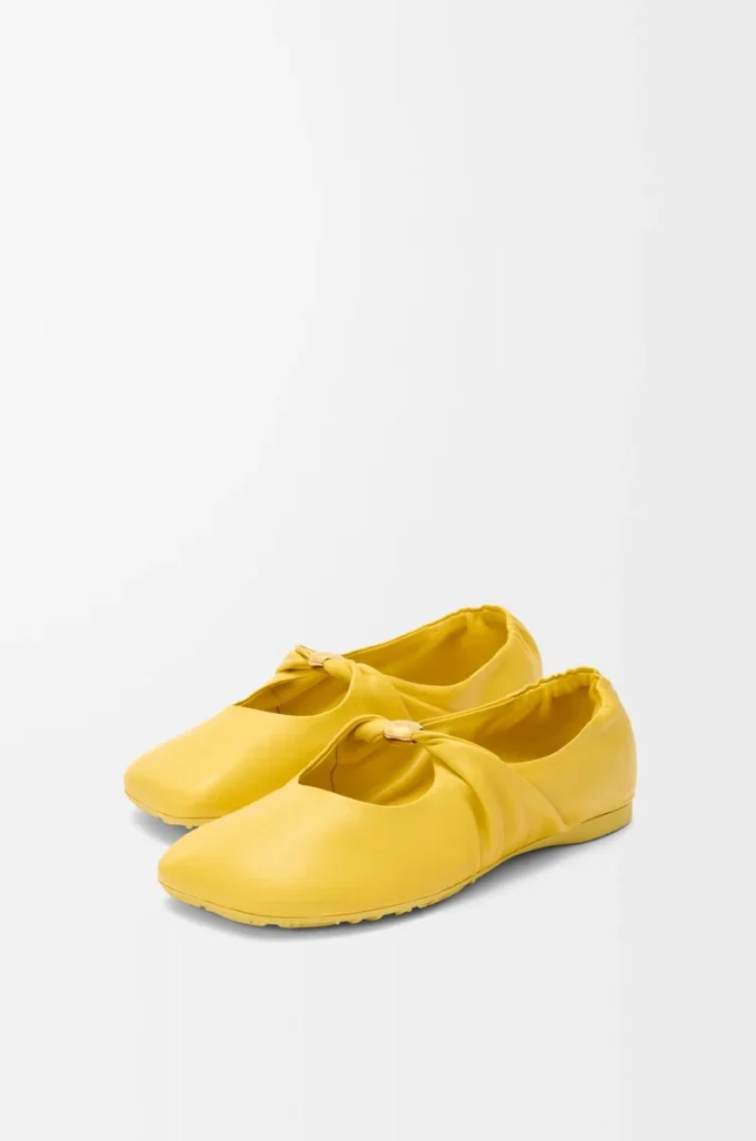 Ballerina Pebble Soft in pelle di agnello nappa Dandelion Ballerina Pebble Soft in pelle di agnello nappa Dandelion