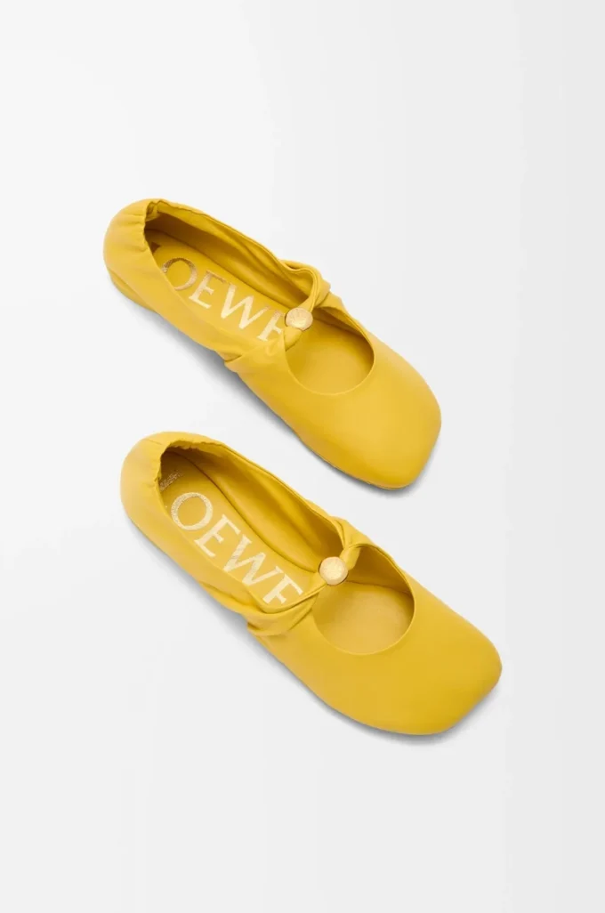 Ballerina Pebble Soft in pelle di agnello nappa Dandelion Ballerina Pebble Soft in pelle di agnello nappa Dandelion