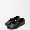 Ballerina Pebble Soft in pelle di agnello nappa nera Ballerina Pebble Soft in pelle di agnello nappa nera