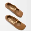 Ballerina Pebble Soft in pelle di agnello nappa Oak Ballerina Pebble Soft in pelle di agnello nappa Oak