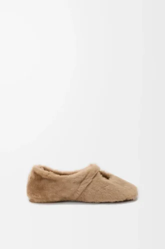 Ballerina Pebble Soft in shearling Oak