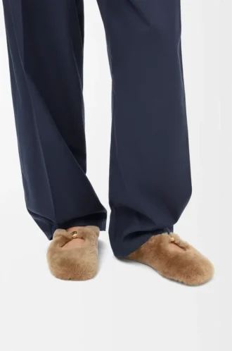 Ballerina Pebble Soft in shearling Oak