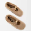 Ballerina Pebble Soft in shearling Oak