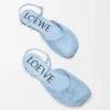 Ballerine con cinturino alla caviglia in camoscio impreziosito da strass, colore azzurro Ballerine con cinturino alla caviglia in camoscio impreziosito da strass, colore azzurro
