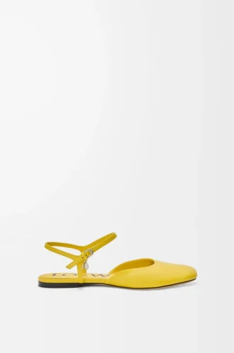 Ballerine con cinturino alla caviglia in pelle di agnello Dandelion