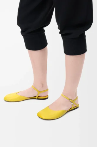 Ballerine con cinturino alla caviglia in pelle di agnello Dandelion