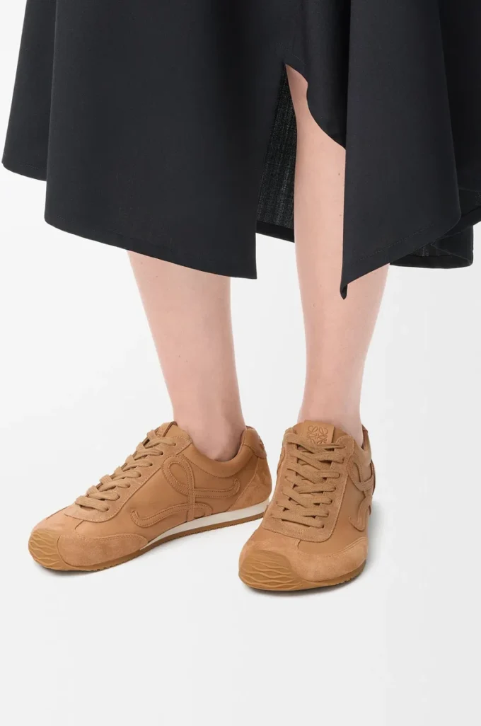 Ballet Runner 2.0 in morbida pelle di vitello Cinnamon