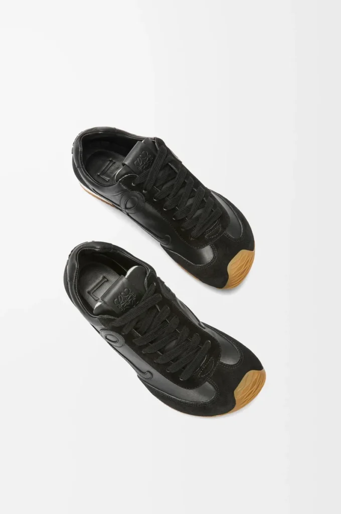 Ballet Runner 2.0 in morbida pelle di vitello Nero