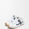 Ballet Runner 2.0 in nylon e pelle di vitello Bianco/Nero