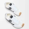 Ballet Runner 2.0 in nylon e pelle di vitello Bianco/Nero