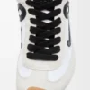Ballet Runner 2.0 in nylon e pelle di vitello Bianco/Nero