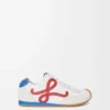 Ballet Runner 2.0 in nylon e pelle di vitello Bianco/Rosso/Blu Ballet Runner 2.0 in nylon e pelle di vitello Bianco/Rosso/Blu