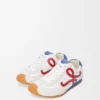 Ballet Runner 2.0 in nylon e pelle di vitello Bianco/Rosso/Blu