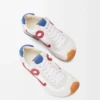 Ballet Runner 2.0 in nylon e pelle di vitello Bianco/Rosso/Blu Ballet Runner 2.0 in nylon e pelle di vitello Bianco/Rosso/Blu