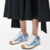Ballet Runner 2.0 in nylon e pelle di vitello Blu/Bianco/Bianco tenue Ballet Runner 2.0 in nylon e pelle di vitello Blu/Bianco/Bianco tenue