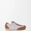 Ballet Runner 2.0 in nylon e pelle di vitello Grigio/Bianco/Marrone chiaro Ballet Runner 2.0 in nylon e pelle di vitello Grigio/Bianco/Marrone chiaro