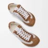 Ballet Runner 2.0 in nylon e pelle di vitello Grigio/Bianco/Marrone chiaro Ballet Runner 2.0 in nylon e pelle di vitello Grigio/Bianco/Marrone chiaro