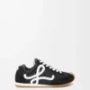 Ballet Runner 2.0 in nylon e pelle di vitello Nero/Bianco