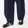Ballet Runner 2.0 in nylon e pelle di vitello Nero/Bianco